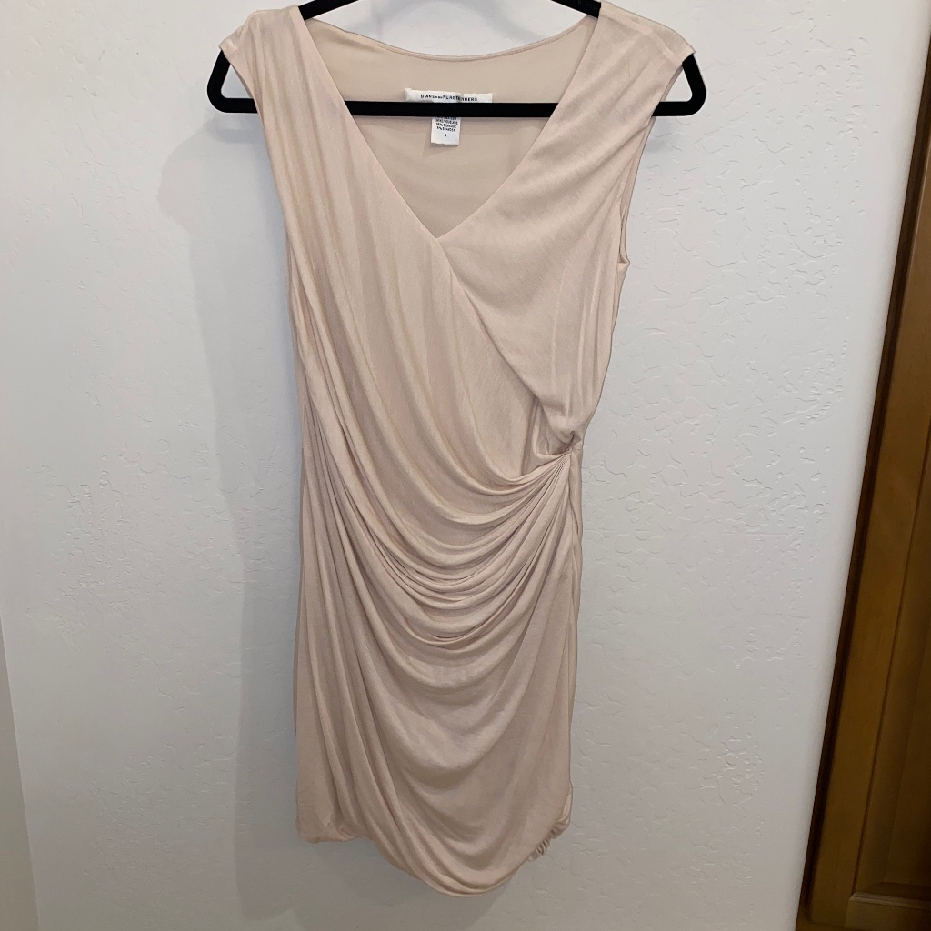 Gently Used- Diane Von Furstenberg Jersey Gathered Dress